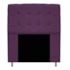 Kit Cabeceira Estofada Mel Cama Box Solteiro 90 cm mais Calçadeira Baú Mel com Capitonê Suede Roxo para Quarto - AM Decor