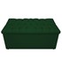 Kit Cabeceira Estofada Mel Cama Box Solteiro 90 cm mais Calçadeira Baú Mel com Capitonê Suede Verde para Quarto - AM Decor