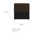 Kit Cabeceira Estofado Lady e Recamier Ari 140 cm Casal Corano Marrom - Amarena Móveis