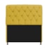 Kit Cabeceira Estofado Lady e Recamier Ari 140 cm Casal Suede Amarelo - Amarena Móveis
