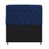 Kit Cabeceira Estofado Lady e Recamier Ari 140 cm Casal Suede Azul Marinho - Amarena Móveis
