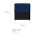 Kit Cabeceira Estofado Lady e Recamier Ari 140 cm Casal Suede Azul Marinho - Amarena Móveis