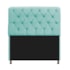 Kit Cabeceira Estofado Lady e Recamier Ari 140 cm Casal Suede Azul Tiffany - Amarena Móveis