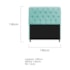 Kit Cabeceira Estofado Lady e Recamier Ari 140 cm Casal Suede Azul Tiffany - Amarena Móveis
