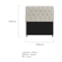 Kit Cabeceira Estofado Lady e Recamier Ari 140 cm Casal Suede Bege - Amarena Móveis