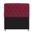 Kit Cabeceira Estofado Lady e Recamier Ari 140 cm Casal Suede Bordô - Amarena Móveis