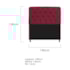 Kit Cabeceira Estofado Lady e Recamier Ari 140 cm Casal Suede Bordô - Amarena Móveis
