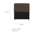 Kit Cabeceira Estofado Lady e Recamier Ari 140 cm Casal Suede Marrom - Amarena Móveis