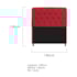 Kit Cabeceira Estofado Lady e Recamier Ari 140 cm Casal Suede Vermelho - Amarena Móveis