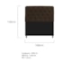 Kit Cabeceira Estofado Lady e Recamier Ari 160 cm Queen Size Corano Marrom - Amarena Móveis