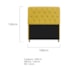 Kit Cabeceira Estofado Lady e Recamier Ari 160 cm Queen Size Suede Amarelo - Amarena Móveis