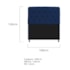 Kit Cabeceira Estofado Lady e Recamier Ari 160 cm Queen Size Suede Azul Marinho - Amarena Móveis