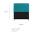 Kit Cabeceira Estofado Lady e Recamier Ari 160 cm Queen Size Suede Azul Turquesa - Amarena Móveis