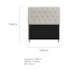 Kit Cabeceira Estofado Lady e Recamier Ari 160 cm Queen Size Suede Bege - Amarena Móveis