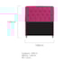 Kit Cabeceira Estofado Lady e Recamier Ari 160 cm Queen Size Suede Pink - Amarena Móveis