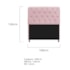 Kit Cabeceira Estofado Lady e Recamier Ari 160 cm Queen Size Suede Rosa Bebê - Amarena Móveis