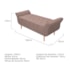 Kit Cabeceira Estofado Lady e Recamier Ari 160 cm Queen Size Suede Rosê - Amarena Móveis