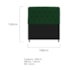 Kit Cabeceira Estofado Lady e Recamier Ari 160 cm Queen Size Suede Verde - Amarena Móveis