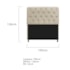 Kit Cabeceira Estofado Lady e Recamier Ari 195 cm King Size Corano Bege - Amarena Móveis
