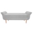 Kit Cabeceira Estofado Lady e Recamier Ari 195 cm King Size Corano Branco - Amarena Móveis