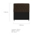 Kit Cabeceira Estofado Lady e Recamier Ari 195 cm King Size Corano Marrom - Amarena Móveis