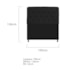 Kit Cabeceira Estofado Lady e Recamier Ari 195 cm King Size Corano Preto - Amarena Móveis