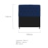 Kit Cabeceira Estofado Lady e Recamier Ari 195 cm King Size Suede Azul Marinho - Amarena Móveis