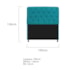 Kit Cabeceira Estofado Lady e Recamier Ari 195 cm King Size Suede Azul Turquesa - Amarena Móveis