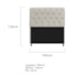 Kit Cabeceira Estofado Lady e Recamier Ari 195 cm King Size Suede Bege - Amarena Móveis