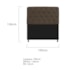 Kit Cabeceira Estofado Lady e Recamier Ari 195 cm King Size Suede Marrom - Amarena Móveis