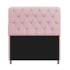 Kit Cabeceira Estofado Lady e Recamier Ari 195 cm King Size Suede Rosa Bebê - Amarena Móveis