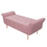 Kit Cabeceira Estofado Lady e Recamier Ari 195 cm King Size Suede Rosa Bebê - Amarena Móveis
