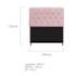 Kit Cabeceira Estofado Lady e Recamier Ari 195 cm King Size Suede Rosa Bebê - Amarena Móveis