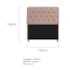 Kit Cabeceira Estofado Lady e Recamier Ari 195 cm King Size Suede Rosê - Amarena Móveis