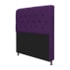 Kit Cabeceira Estofado Lady e Recamier Ari 195 cm King Size Suede Roxo - Amarena Móveis