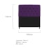 Kit Cabeceira Estofado Lady e Recamier Ari 195 cm King Size Suede Roxo - Amarena Móveis