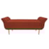 Kit Cabeceira Estofado Lady e Recamier Ari 195 cm King Size Suede Terracota - Amarena Móveis