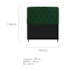 Kit Cabeceira Estofado Lady e Recamier Ari 195 cm King Size Suede Verde - Amarena Móveis