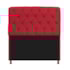 Kit Cabeceira Estofado Lady e Recamier Ari 195 cm King Size Suede Vermelho - Amarena Móveis