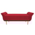 Kit Cabeceira Estofado Lady e Recamier Ari 195 cm King Size Suede Vermelho - Amarena Móveis