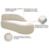 Kit Divã Luna 140cm Lado Direito e 01 Poltrona Base de Ferro Dourado Linho Bege