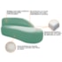 Kit Divã Luna 140cm Lado Direito e 01 Poltrona Base de Ferro Dourado Suede Azul Tiffany