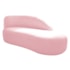 Kit Divã Luna 140cm Lado Direito e 01 Poltrona Base de Ferro Dourado Suede Rosa Bebe