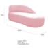 Kit Divã Luna 160cm Lado Direito e 02 Poltronas Base de Ferro Preto Suede Rosa Bebe
