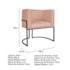 Kit Divã Luna 160cm Lado Direito e 02 Poltronas Base de Ferro Preto Suede Rose