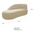 Kit Divã Luna 160cm Lado Esquerdo e 01 Poltrona Base de Ferro Dourado Suede Bege