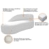 Kit Divã Luna 160cm Lado Esquerdo e 01 Poltrona Base de Ferro Dourado Suede Branco