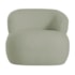Kit Divã Recamier 150cm e Poltrona Luxo Suíça Lado Esquerdo Bouclé Verde Oliva