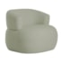 Kit Divã Recamier 180cm e Poltrona Luxo Suíça Lado Direito Bouclé Verde Oliva