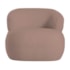 Kit Divã Recamier 180cm e Poltrona Luxo Suíça Lado Direito Linho Rose